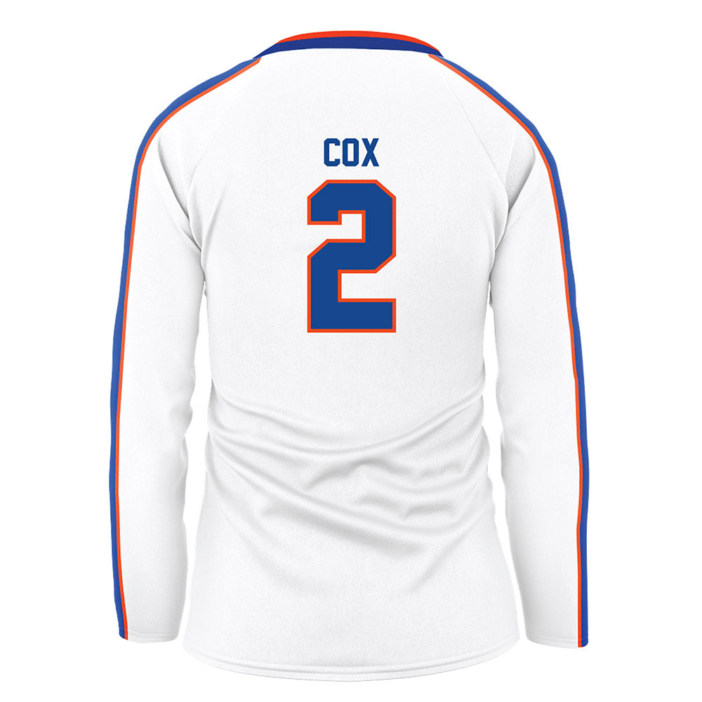 Boise State - NCAA Women's Volleyball : Athena Cox - White Volleyball Jersey-1