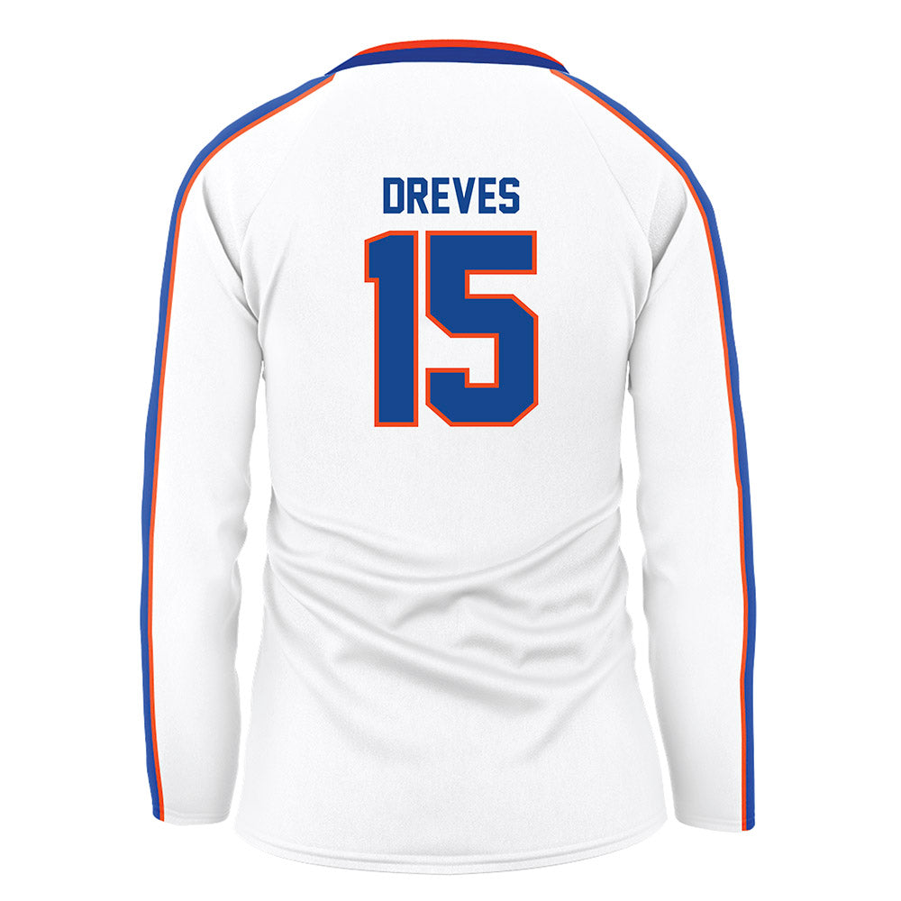 Boise State - NCAA Women's Volleyball : Sydney Dreves - White Volleyball Jersey-1