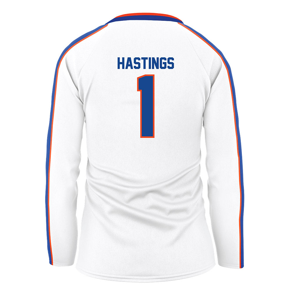 Boise State - NCAA Women's Volleyball : Kendall Hastings - White Volleyball Jersey