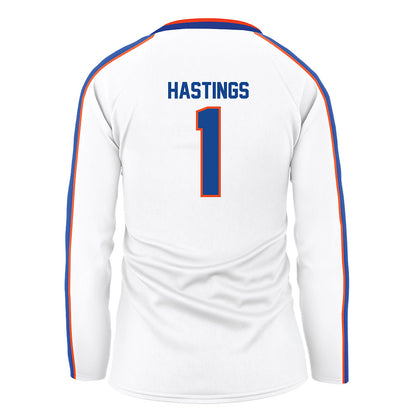 Boise State - NCAA Women's Volleyball : Kendall Hastings - White Volleyball Jersey