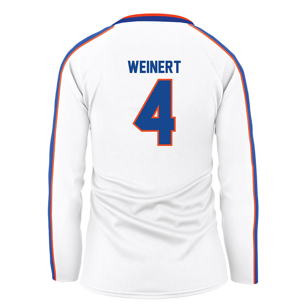 Boise State - NCAA Women's Volleyball : Reese Weinert - White Volleyball Jersey-1