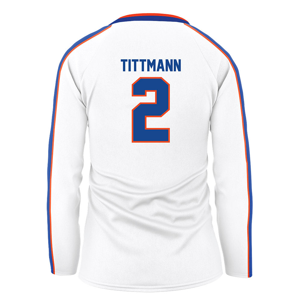 Boise State - NCAA Women's Volleyball : Azzy Tittmann - White Volleyball Jersey-1