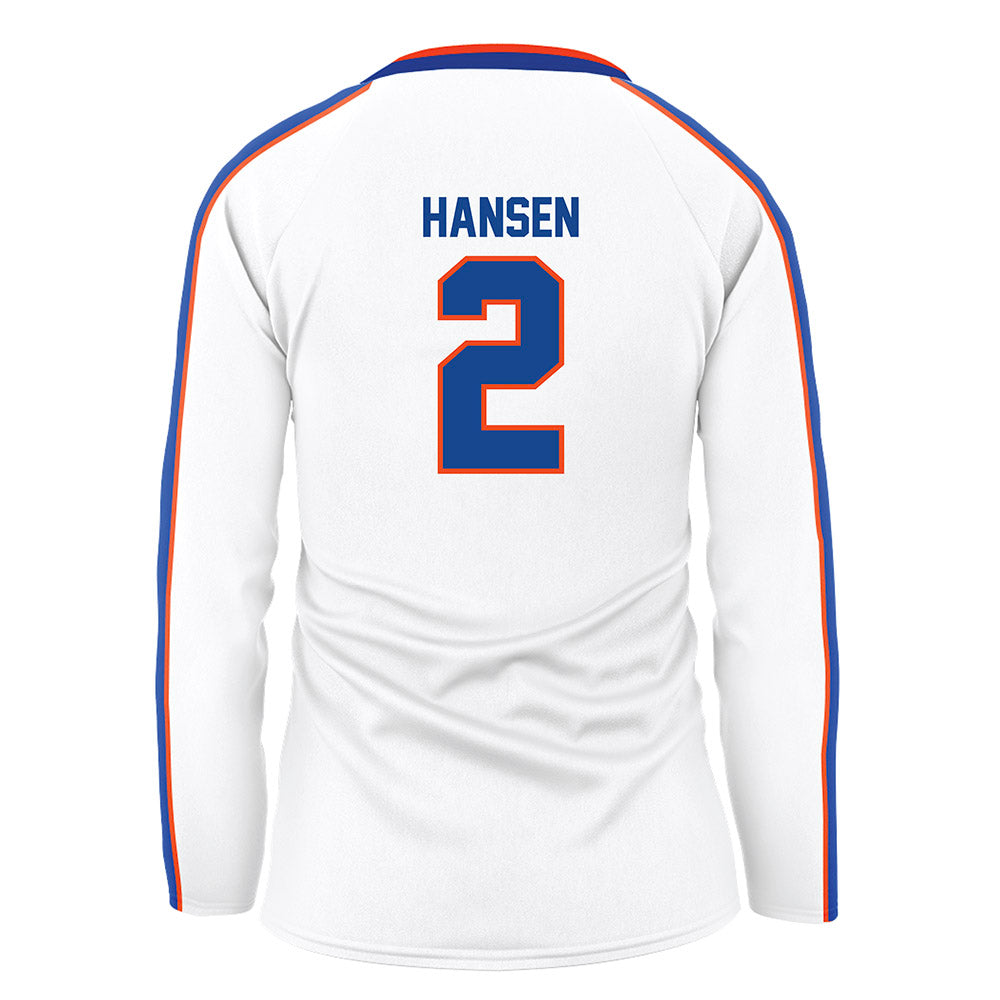 Boise State - NCAA Women's Volleyball : Amelia Hansen - White Volleyball Jersey-1