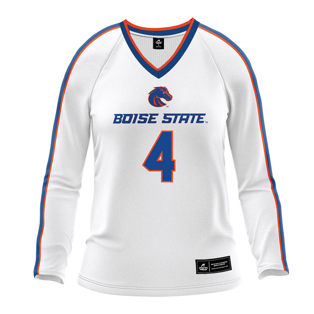 Boise State - NCAA Women's Volleyball : Reese Weinert - White Volleyball Jersey-0