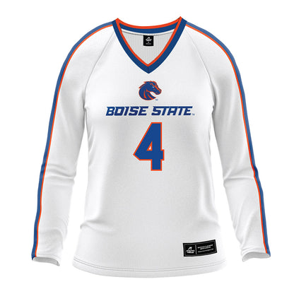 Boise State - NCAA Women's Volleyball : Reese Weinert - White Volleyball Jersey-0