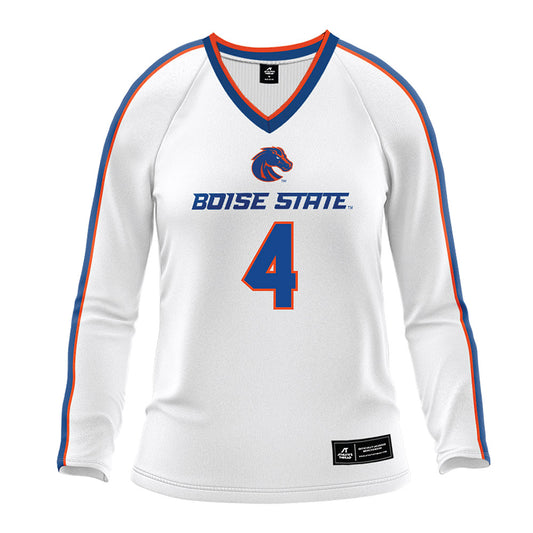 Boise State - NCAA Women's Volleyball : Reese Weinert - White Volleyball Jersey-0