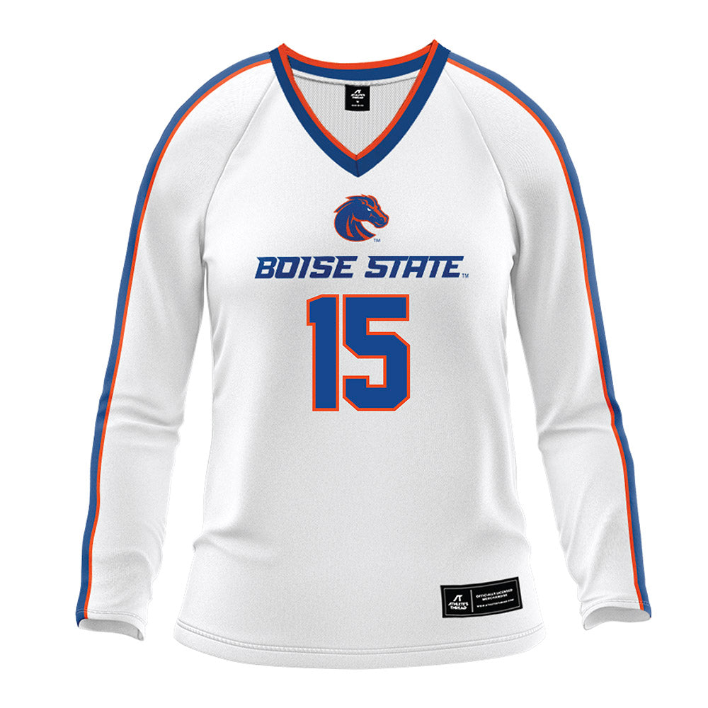 Boise State - NCAA Women's Volleyball : Sydney Dreves - White Volleyball Jersey-0