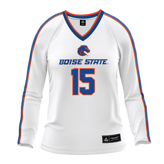 Boise State - NCAA Women's Volleyball : Sydney Dreves - White Volleyball Jersey-0