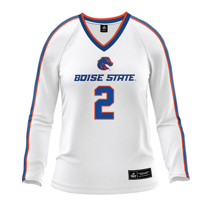 Boise State - NCAA Women's Volleyball : Savannah Sheridan - White Volleyball Jersey-0