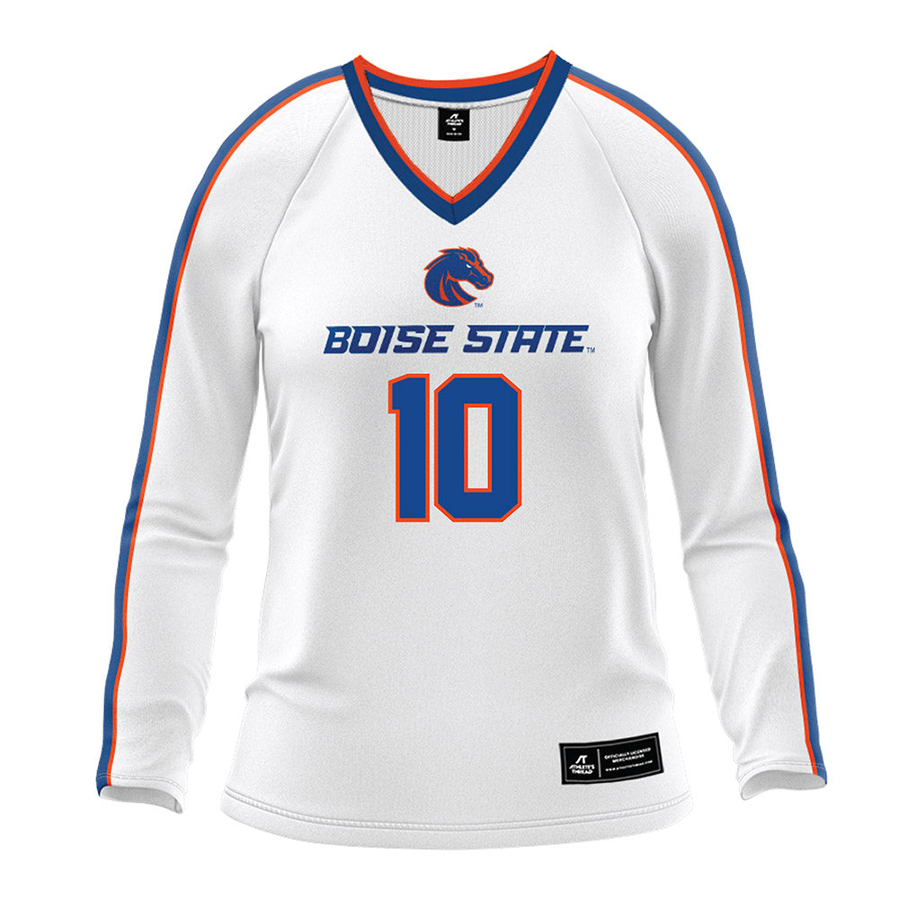 Boise State - NCAA Women's Volleyball : Savannah Sheridan - White Volleyball Jersey-0