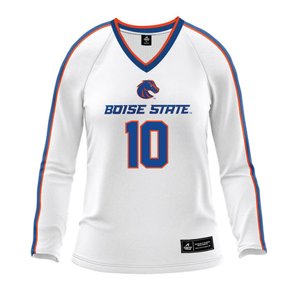 Boise State - NCAA Women's Volleyball : Savannah Sheridan - White Volleyball Jersey-0