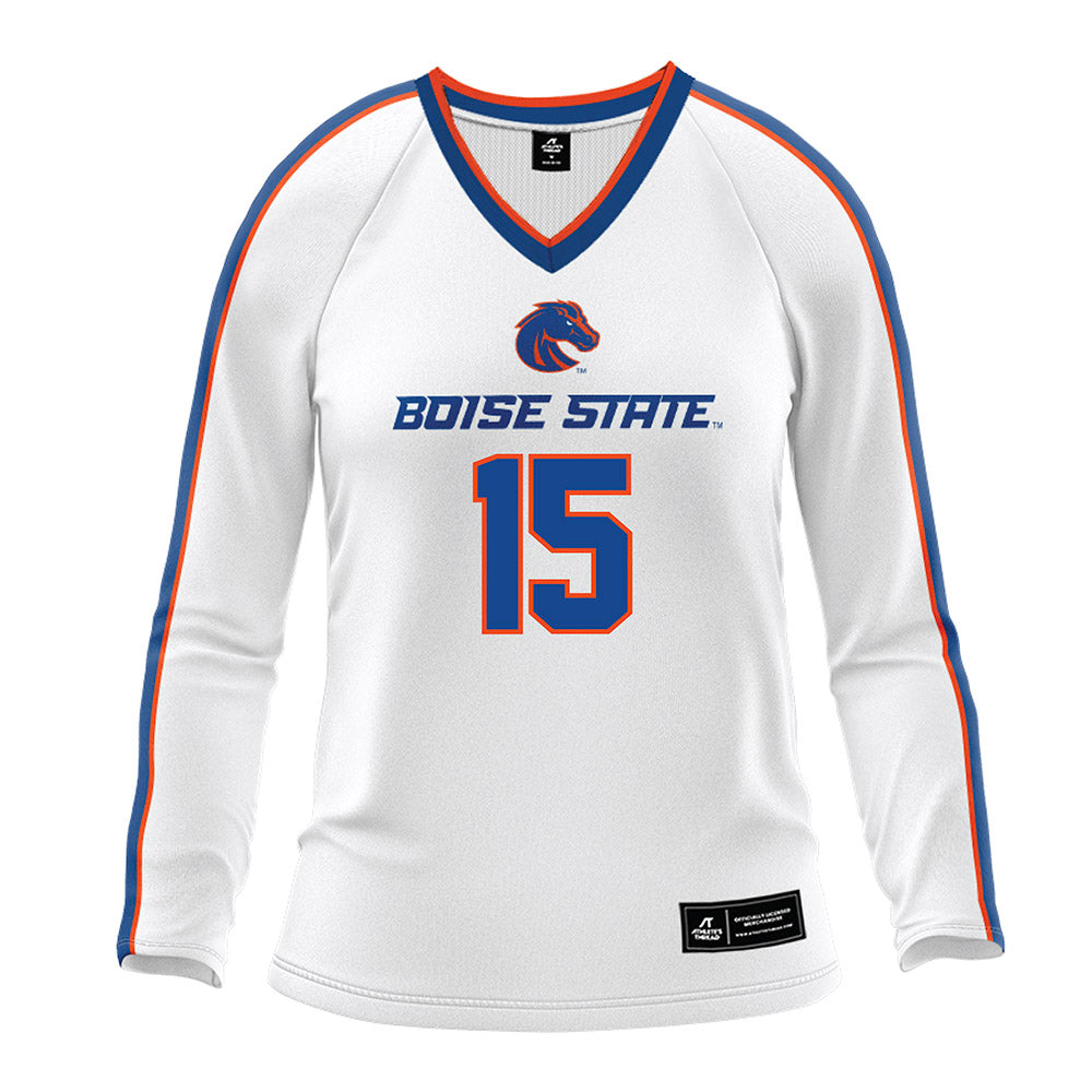 Boise State - NCAA Women's Volleyball : Sydney Dreves - White Volleyball Jersey-0