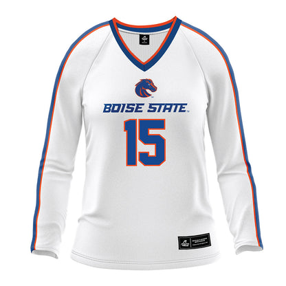 Boise State - NCAA Women's Volleyball : Sydney Dreves - White Volleyball Jersey-0