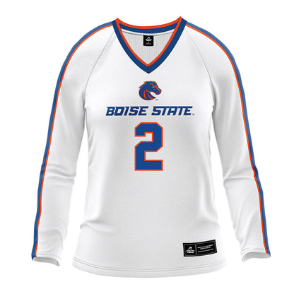 Boise State - NCAA Women's Volleyball : Amelia Hansen - White Volleyball Jersey-0