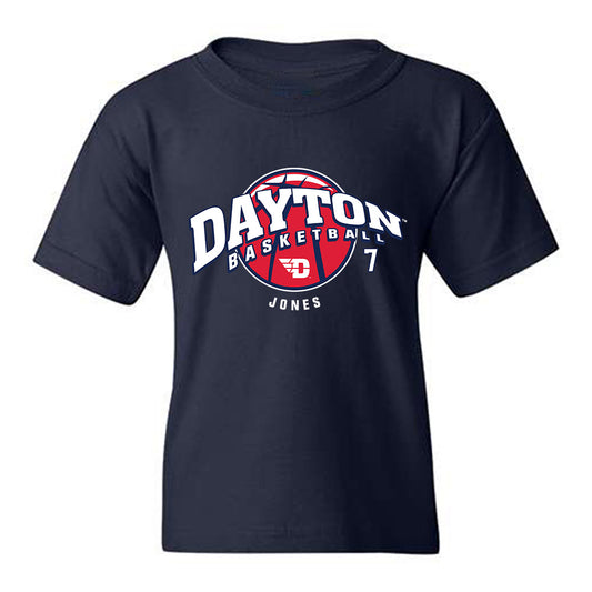 Dayton - NCAA Men's Basketball : Keonte Jones - Classic Fashion Shersey Youth T-Shirt-0