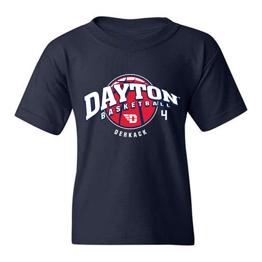 Dayton - NCAA Men's Basketball : Jordan Derkack - Classic Fashion Shersey Youth T-Shirt-0