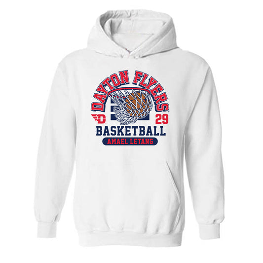 Dayton - NCAA Men's Basketball : Amael LEtang - Classic Fashion Shersey Hooded Sweatshirt-0