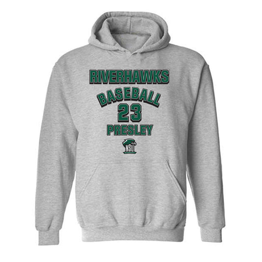 Northeastern State - NCAA Baseball : Ty Presley - Classic Fashion Shersey Hooded Sweatshirt-0