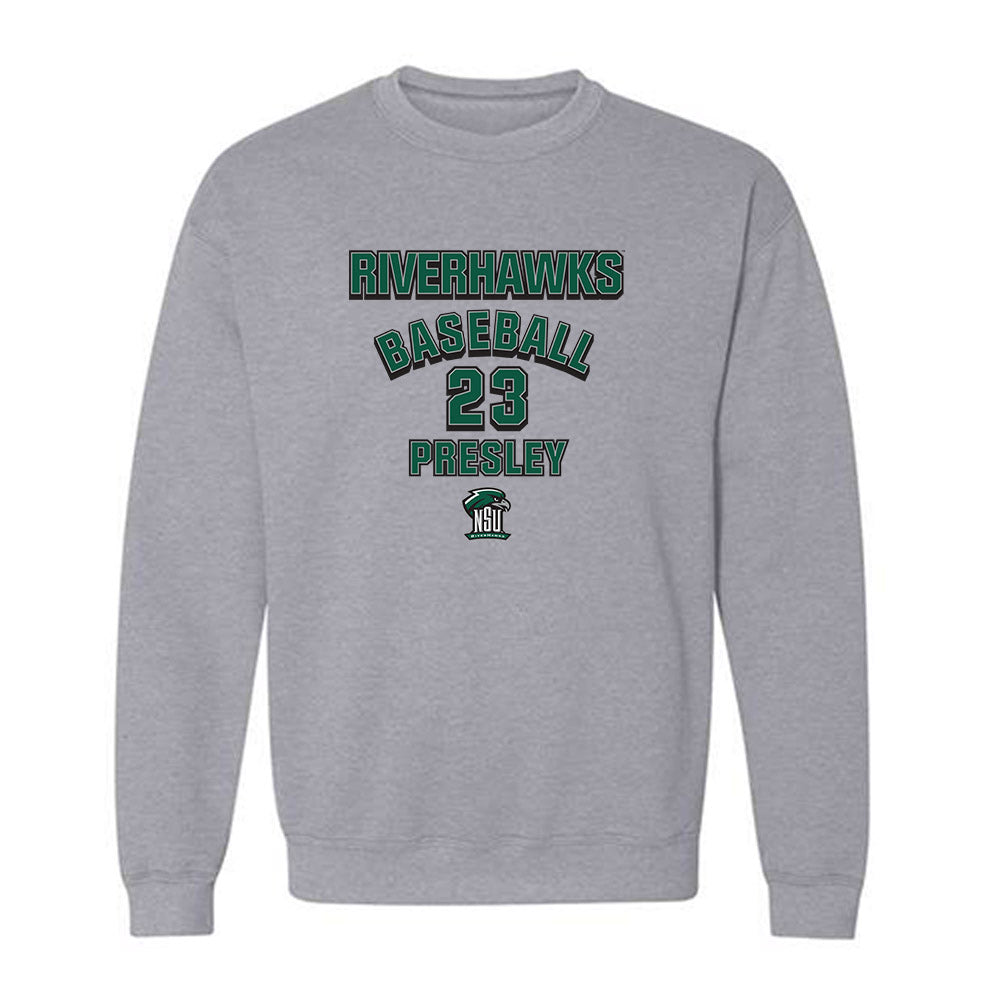 Northeastern State - NCAA Baseball : Ty Presley - Classic Fashion Shersey Crewneck Sweatshirt-0