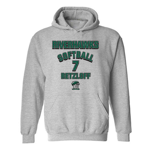Northeastern State - NCAA Softball : Jersey Retzloff - Classic Fashion Shersey Hooded Sweatshirt-0