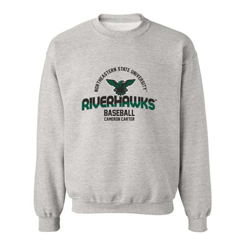 Northeastern State - NCAA Baseball : Cameron Carter - Classic Fashion Shersey Crewneck Sweatshirt-0