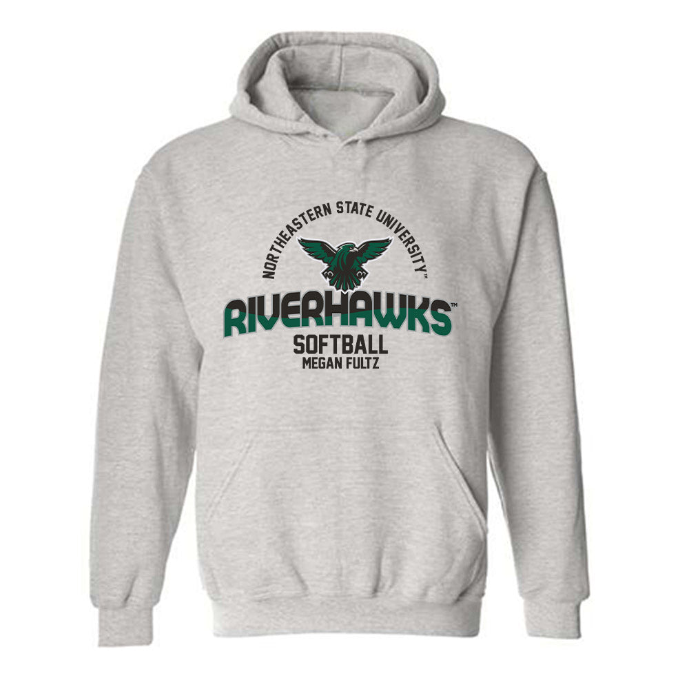 Northeastern State - NCAA Softball : Megan Fultz - Classic Fashion Shersey Hooded Sweatshirt-0