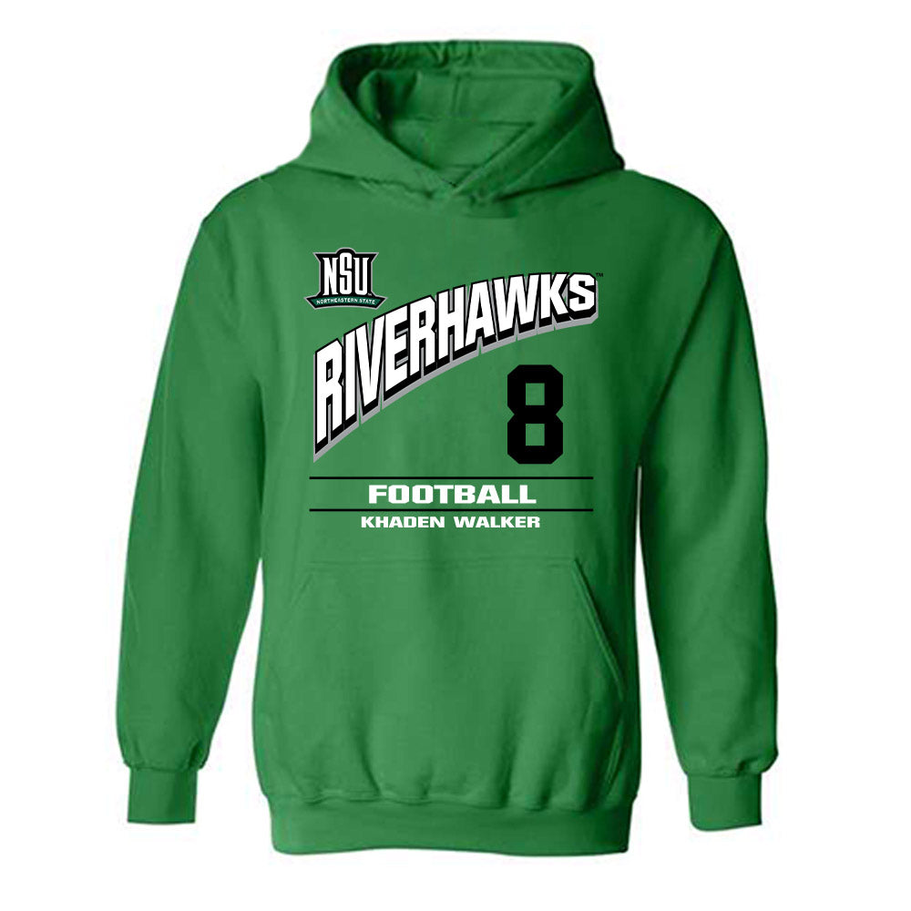 Northeastern State - NCAA Football : Khaden Walker - Classic Fashion Shersey Hooded Sweatshirt-0