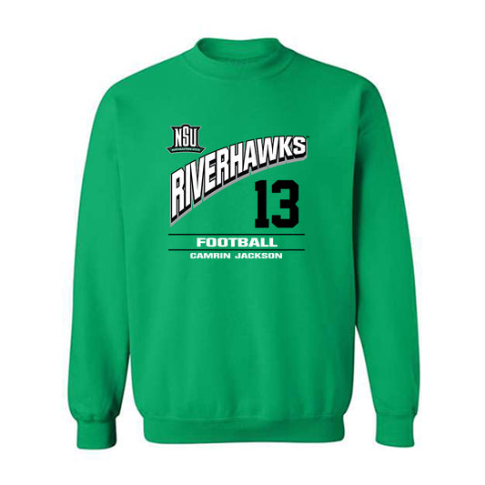 Northeastern State - NCAA Football : Camrin Jackson - Classic Fashion Shersey Crewneck Sweatshirt-0