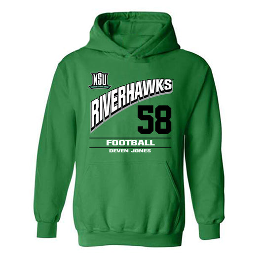 Northeastern State - NCAA Football : Deven Jones - Classic Fashion Shersey Hooded Sweatshirt-0