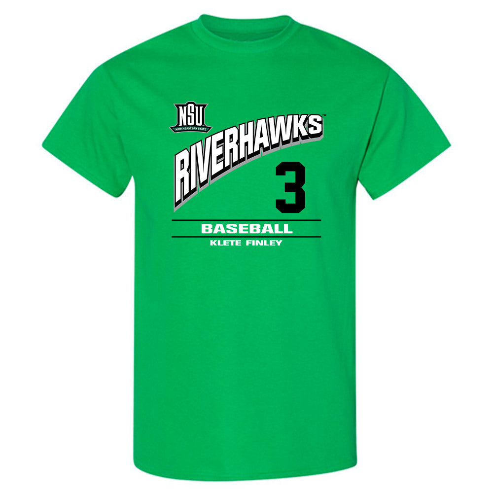 Northeastern State - NCAA Baseball : Klete Finley - Classic Fashion Shersey T-Shirt-0