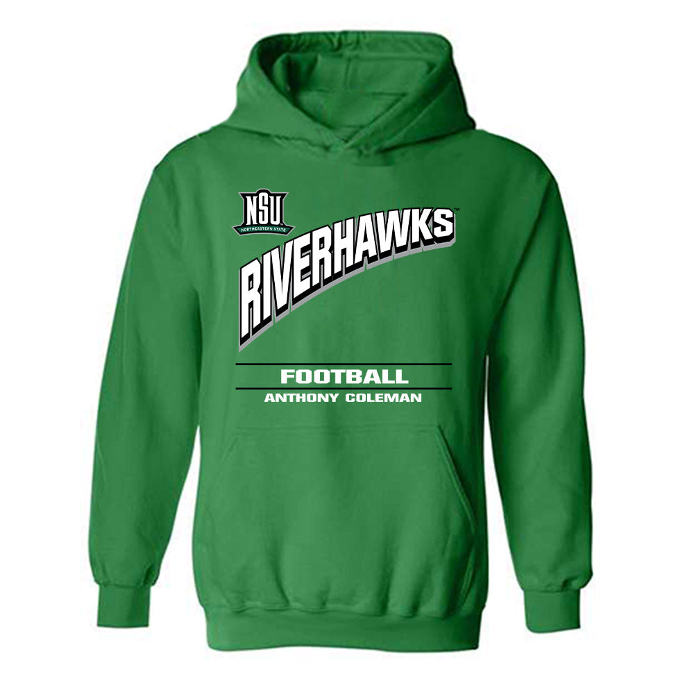 Northeastern State - NCAA Football : Anthony Coleman - Classic Fashion Shersey Hooded Sweatshirt-0