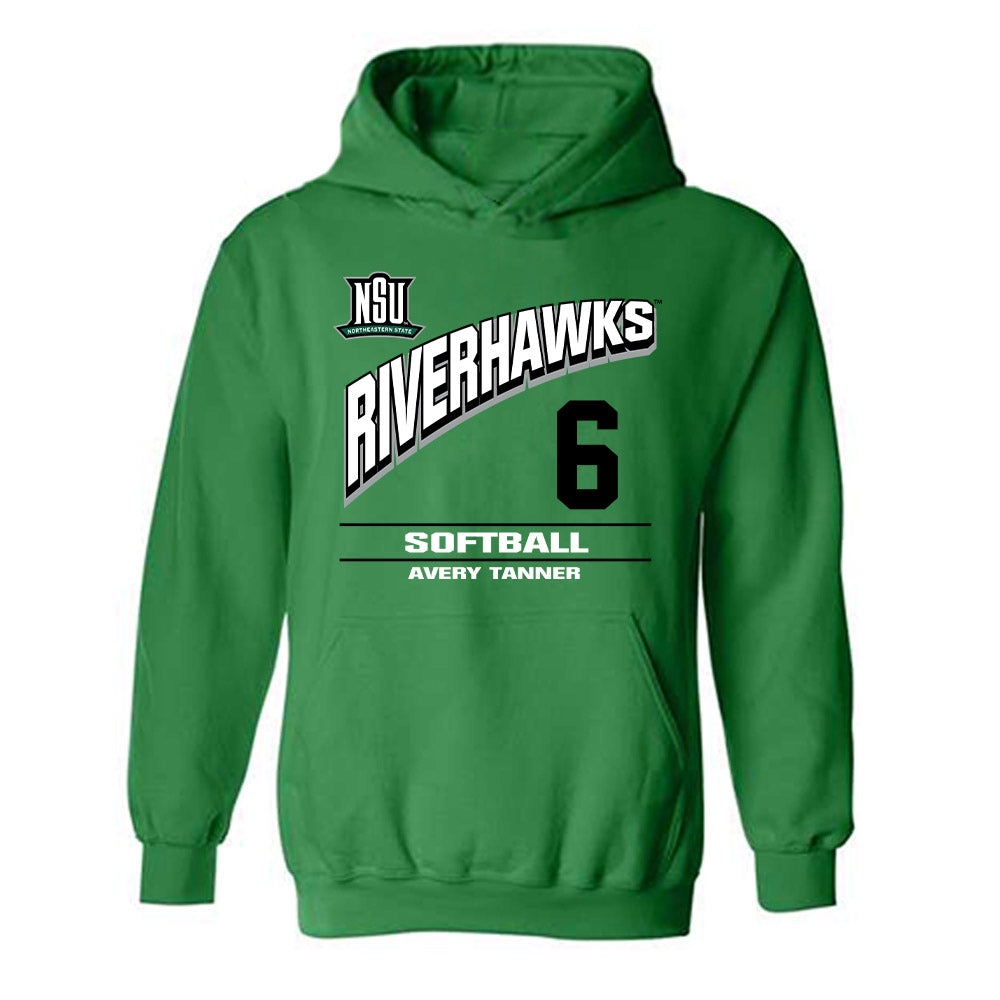 Northeastern State - NCAA Softball : Avery Tanner - Classic Fashion Shersey Hooded Sweatshirt-0