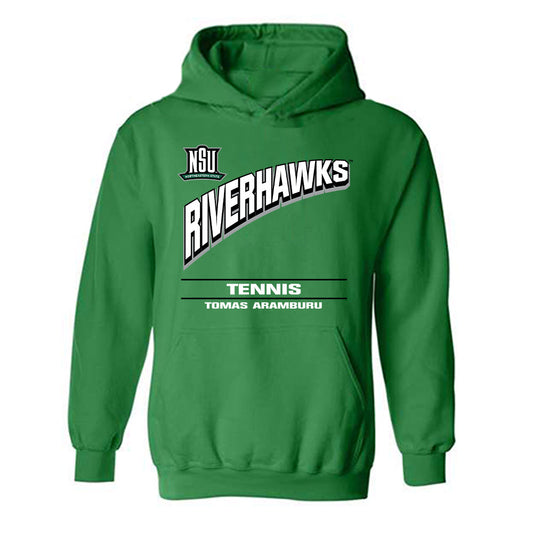 Northeastern State - NCAA Men's Tennis : Tomas Aramburu - Classic Fashion Shersey Hooded Sweatshirt-0