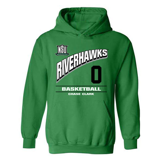 Northeastern State - NCAA Men's Basketball : Chase Clark - Classic Fashion Shersey Hooded Sweatshirt-0