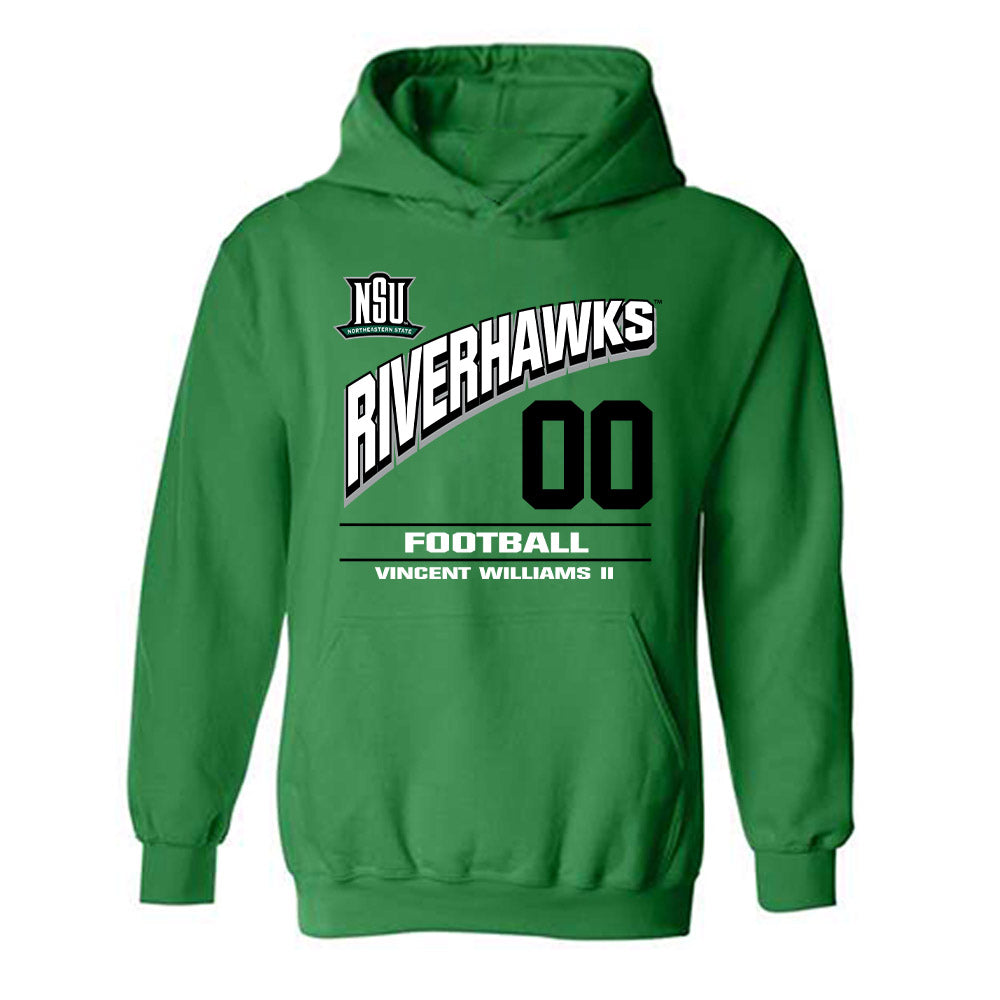 Northeastern State - NCAA Football : Vincent Williams II - Classic Fashion Shersey Hooded Sweatshirt-0