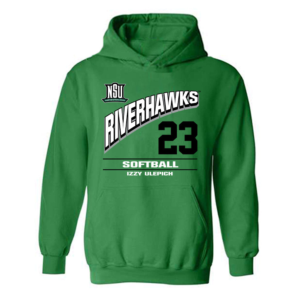Northeastern State - NCAA Softball : Izzy Ulepich - Classic Fashion Shersey Hooded Sweatshirt-0