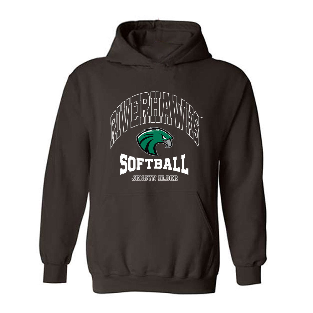 Northeastern State - NCAA Softball : Jensyn Elder - Classic Fashion Shersey Hooded Sweatshirt-0
