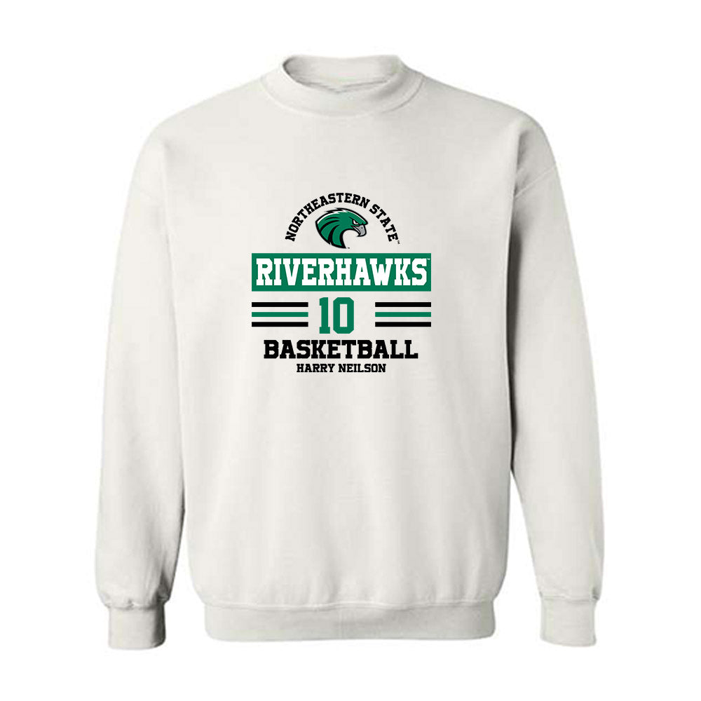 Northeastern State - NCAA Men's Basketball : Harry Neilson - Classic Fashion Shersey Crewneck Sweatshirt-0