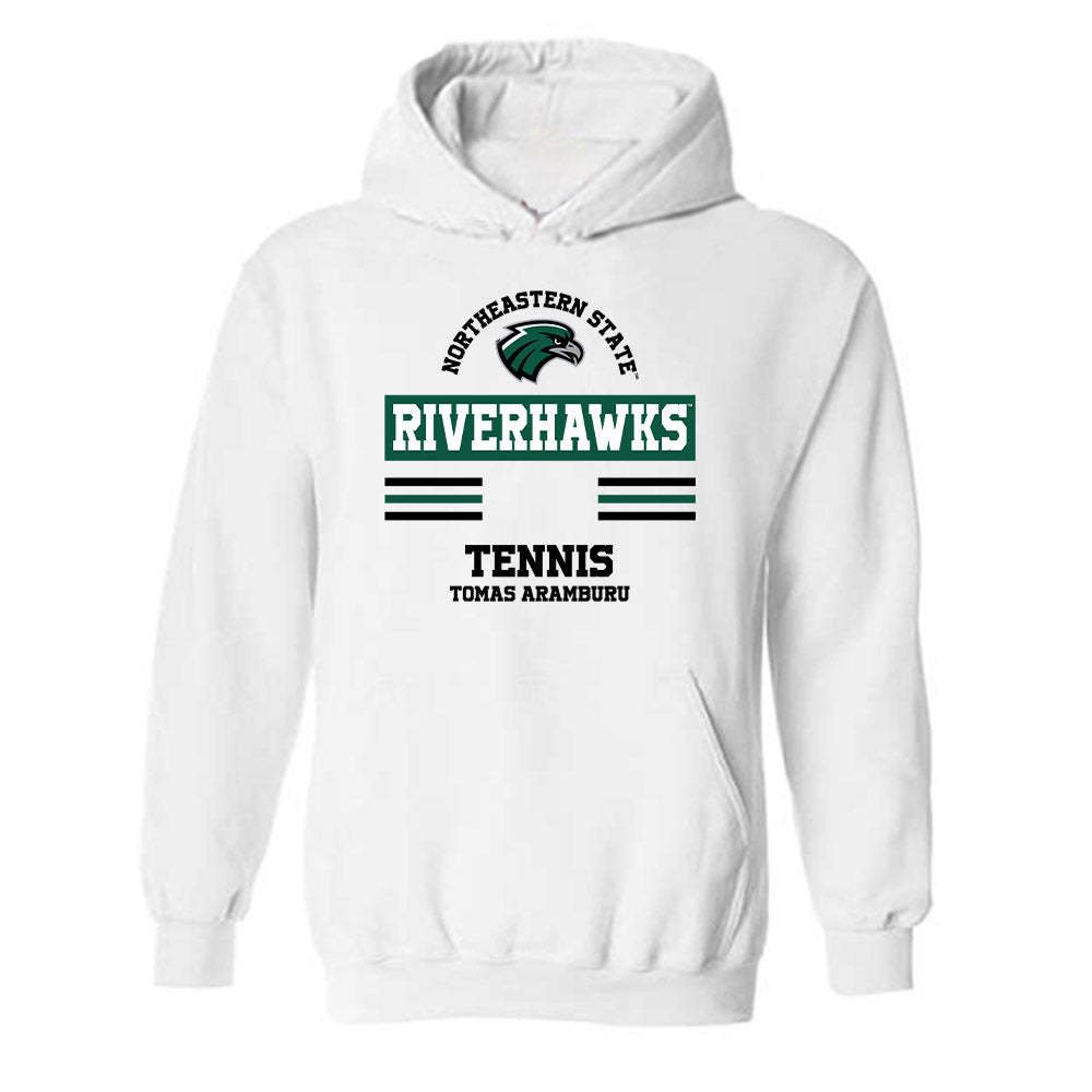 Northeastern State - NCAA Men's Tennis : Tomas Aramburu - Classic Fashion Shersey Hooded Sweatshirt-0