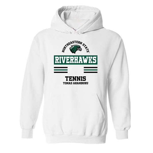 Northeastern State - NCAA Men's Tennis : Tomas Aramburu - Classic Fashion Shersey Hooded Sweatshirt-0
