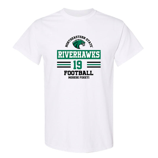Northeastern State - NCAA Football : Mosese Foketi - Classic Fashion Shersey T-Shirt-0