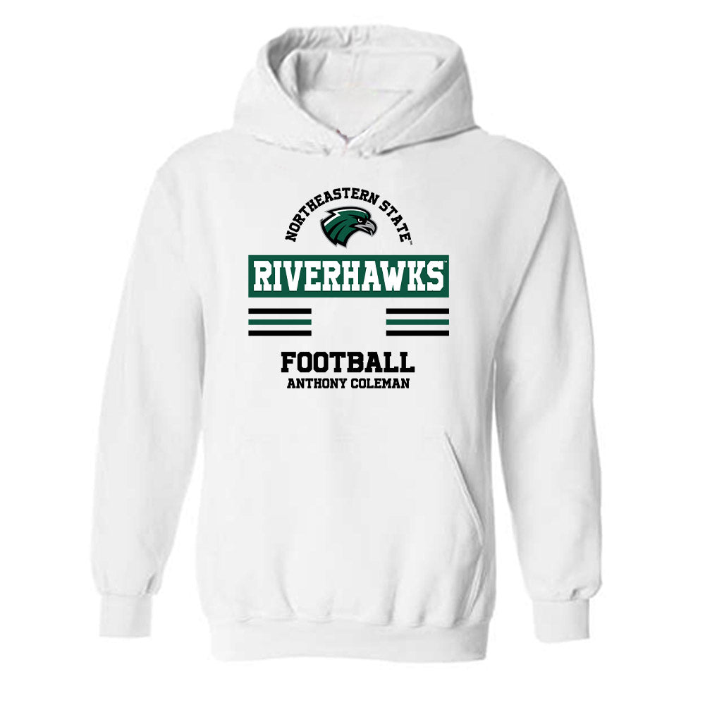 Northeastern State - NCAA Football : Anthony Coleman - Classic Fashion Shersey Hooded Sweatshirt-0
