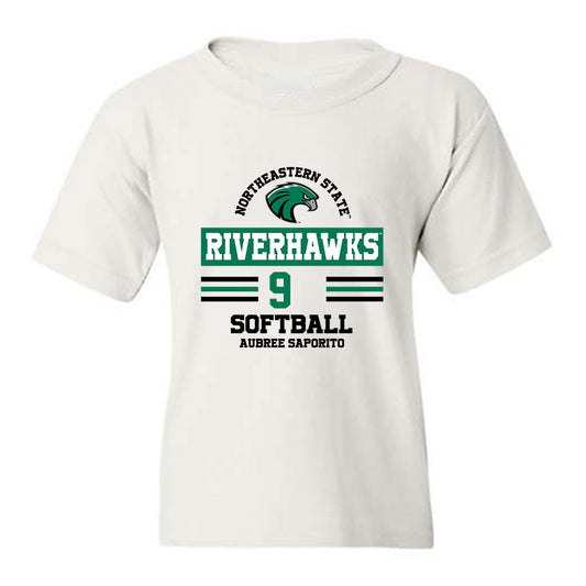 Northeastern State - NCAA Softball : Aubree Saporito - Classic Fashion Shersey Youth T-Shirt-0