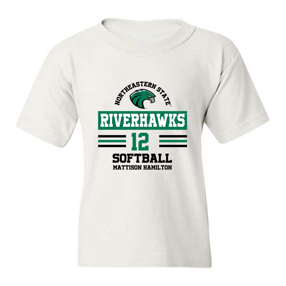 Northeastern State - NCAA Softball : Mattison Hamilton - Classic Fashion Shersey Youth T-Shirt-0