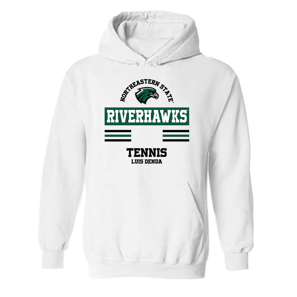 Northeastern State - NCAA Men's Tennis : Luis Denda - Classic Fashion Shersey Hooded Sweatshirt-0