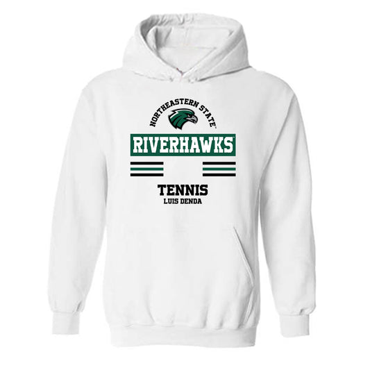 Northeastern State - NCAA Men's Tennis : Luis Denda - Classic Fashion Shersey Hooded Sweatshirt-0