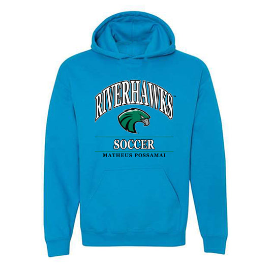 Northeastern State - NCAA Men's Soccer : Matheus Possamai - Classic Fashion Shersey Hooded Sweatshirt-0