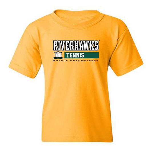 Northeastern State - NCAA Men's Tennis : Mansur Khajimuradov - Classic Fashion Shersey Youth T-Shirt-0