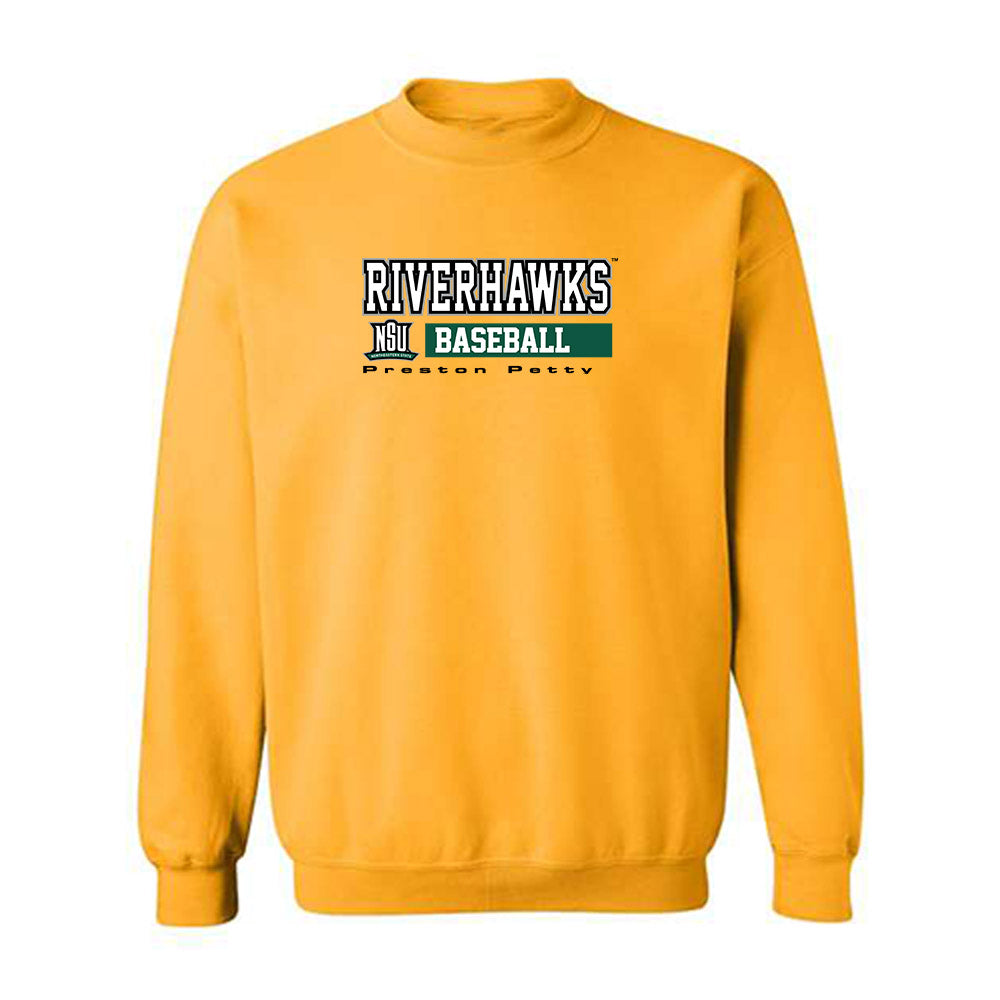 Northeastern State - NCAA Baseball : Preston Petty - Classic Fashion Shersey Crewneck Sweatshirt-0