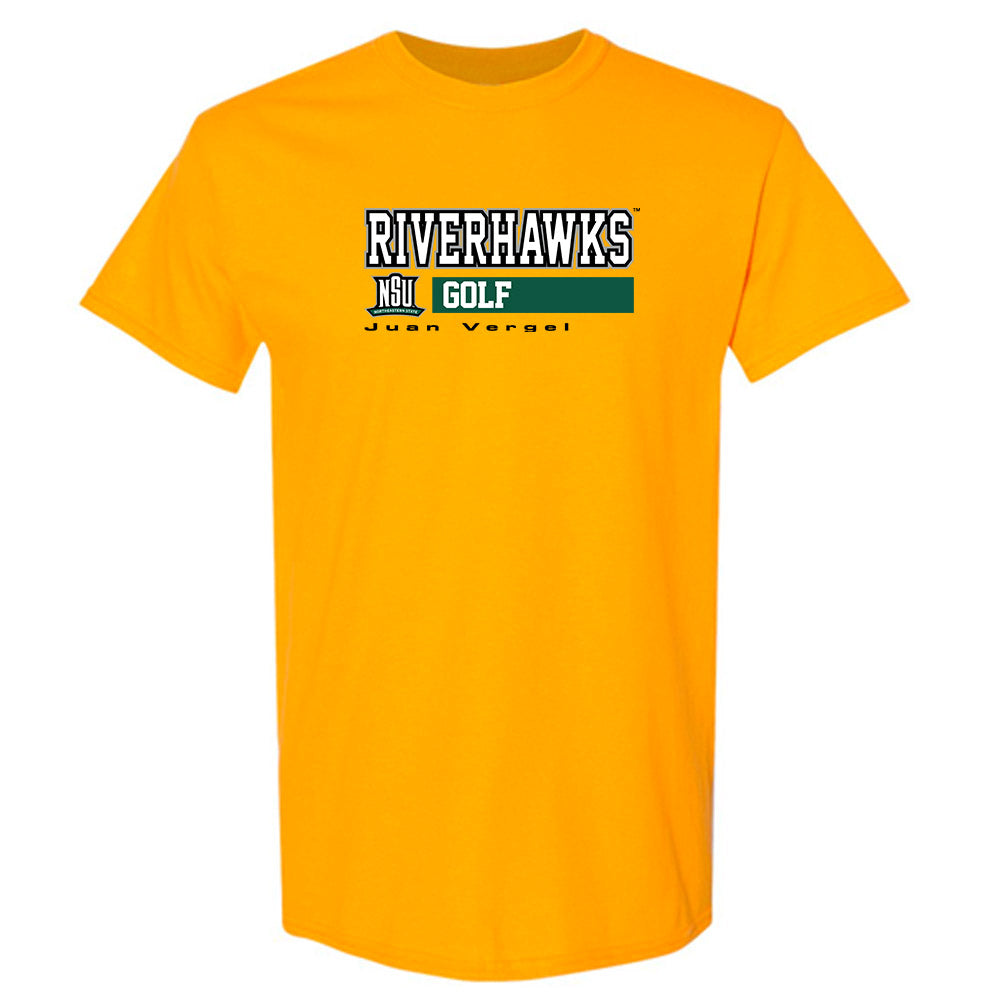Northeastern State - NCAA Men's Golf : Juan Vergel - Classic Fashion Shersey T-Shirt-0
